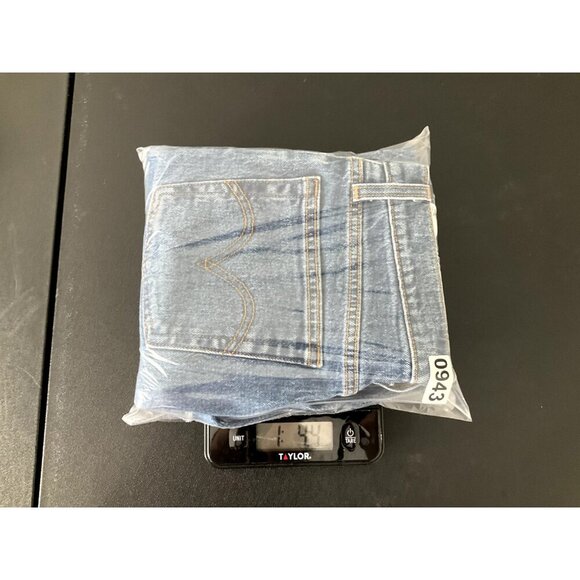 Levi's Jeans Womens 24x26 Blue Wedgie Straight Button Fly‎ High Rise Denim - Picture 13 of 13